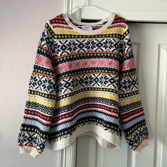 Old Navy Sweaters - Old Navy Sweater Fair Isle Multicolor size L
